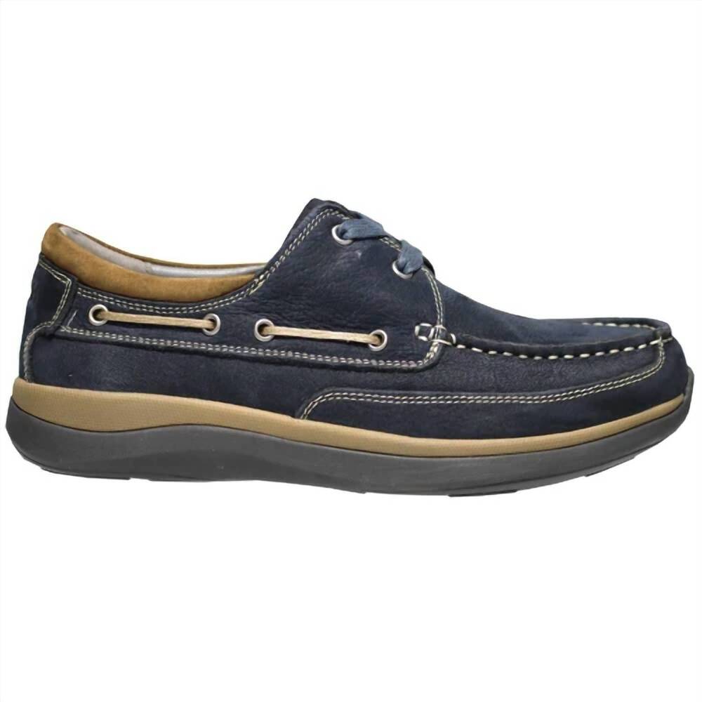 NEW PROPET men's pomeroy boat shoe in navy